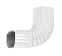 VYH Coudes de gouttière (coude positif, 90 degrés, 2 x 3, style A, coude de gouttière, coude de gouttière, coude de gouttière, coude de gouttière de toiture (blanc)