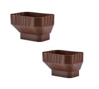 VYH Lot de 2 adaptateurs de gouttière 3 x 4 vers 2 x 3 mm Marron