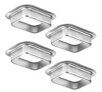 VYH Lot de 4 gouttières de pluie en aluminium style K 7,6 x 10,2 cm