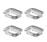 VYH Lot de 4 gouttières en aluminium style K 5,1 x 7,6 cm
