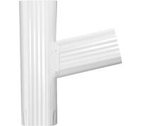 VYH Raccord de gouttière en Y 2 x 3 - Droit - Blanc brillant