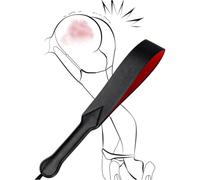 VYIBPDY 1 Pièce Pagaie En Cuir Pour Fessée, Spanking Paddle Double Face Cuir Souple Confortable,Jeux De Rôle, Sex Toy Accessoire Bondage Adultes, Fétish Couple Dominant Soumis Plaisir