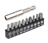 VYIBPDY 11-piezas de tornillos Torx aprueba el manejo, Juego de acero con aleación Premium S2 estrella de seguridad