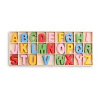 VYIBPDY 130 Pièces Lettres de Majuscules en Bois,Lettre en Bois Lettres en Bois de A à Z,Decorative Lettre Alphabet en Bois,Mini Lettre en Bois,pour DIY,L'artisanat,Décoration,Fêtes