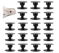 VYIBPDY 18 Pièces Rivets Croc, Boutons à Rivets Croco, Pression en Plastique Attaches Chaussures Rivets Pop Réparation et Décoration, Chaussures Dissimulées,(12/14/16mm)