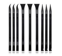 VYIBPDY 9 pcs Grattoir Plastique, grattoirs en Plastique Multi-usages en Forme de Stylo en Fibre de Carbone Anti-Rayures Grattoir de Nettoyage pour espaces restreints,étiquettes,Taches d'huile,saleté