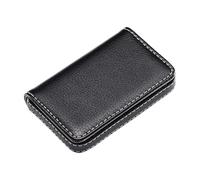 VYIBPDY Étui pour Cartes de Visite,Etui Carte De Visite, Cuir synthétique de qualité supérieure, Porte Carte De Visite Professionnel,avec Fermeture magnétique, pour Ranger en Douceur Votre Carte,Noir