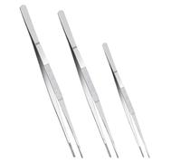 VYIBPDY Pince Cuisine INOX 3 pièces (14/20/30 cm), pincettes pour grillades, ustensiles de Cuisine, adaptées pour Chef, Steak, grillades, Cuisine