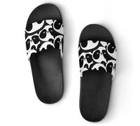 VYJLOO Claquettes Femme Caricature Panda Pantoufles De Bain Antidérapantes Sandales Chaussons De Maison Slide