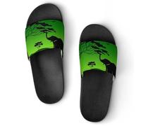 VYJLOO Claquettes Femme Éléphant Pantoufles De Bain Antidérapantes Sandales Chaussons De Maison Slide