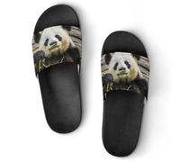 VYJLOO Claquettes Femme Mignon Panda Pantoufles De Bain Antidérapantes Sandales Chaussons De Maison Slide