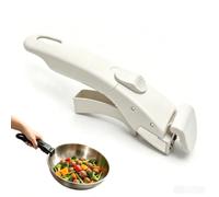 Vyksten Poignée Détachable pour Casseroles et Poêles Universelle Amovible, Compatible avec Tefal, Poignée de Remplacement Résistante à la Chaleur 250°C Support 10 kg (1, Blanc)