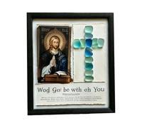 VyL477 Décoration murale rétro classique en verre de mer qui vous emmène à apprécier les différents styles océaniques VyL477 (D, 21 x 16 cm)