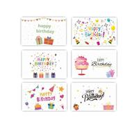 Vyloky Carte d'anniversaire et de remerciement avec gaufrage doré : étoiles, contes de fées, feuille - Carte 10 x 15 cm + enveloppe 11 x 16 cm, 10 g (modèles mignons avec enveloppes autocollants)