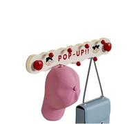 Vyloky DOPAMIN Crochet à ventouse - 43,8 cm - Crochet rotatif avec bouton rotatif, capacité de charge 5 kg, sans perçage, sans laisser de résidus pour carrelage, verre, porte (multicolore) (rouge