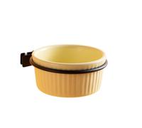Vyloky Lot de 2 gamelles en céramique à suspendre pour oiseaux, 8 cm, 150 ml, accessoires de cage à oiseaux, gamelles pour rongeurs, petits animaux, quatre couleurs au choix (lot de 1 ou 2 disponibles