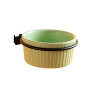 Vyloky Lot de 2 gamelles en céramique à suspendre pour oiseaux, 8 cm, 150 ml, accessoires de cage à oiseaux, gamelles pour rongeurs, petits animaux, quatre couleurs au choix (lot de 1 ou 2 disponibles