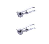 Vyloky Lot de 2 presse-ail en acier inoxydable - Poignée sans effort - Casse-noix - Décapsuleur (L)