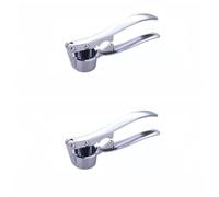 Vyloky Lot de 2 presse-ail en acier inoxydable - Poignée sans effort - Casse-noix - Décapsuleur (taille M)