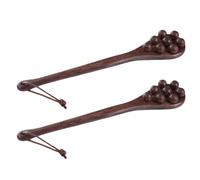 Vyloky Lot de 2 tapettes de massage en palissandre en bois naturel - Massage en profondeur pour les épaules, le cou, les jambes et tout le corps