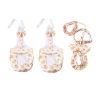 Vyloky Lot de 3 couches lavables pour volaille, avec laisse, 2 couches en coton, pour poules, canards, oies, solution hygiénique pour poules, poussins et oiseaux aquatiques, confortables