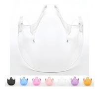 Vyloky Lot de 5 masques transparents avec masque anti-buée pour protéger le nez et la bouche. Facile à accrocher sur les oreilles, esthétiquement agréable (couleur transparente)