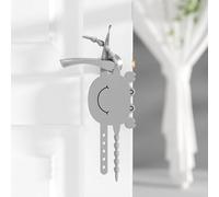 Vyloky Lot de 5 silencieux, en silicone, anti-collision, interrupteur muet, réglable, pour chambre à coucher, décoration festive, couvercle de serrure, butée de porte, crabe gris de 2 mm