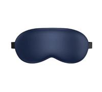Vyloky Masque pour les yeux en soie glacée, assombrissement du sommeil, confortable et respirant, soulage la fatigue, convient aux hommes et aux femmes (bleu gentleman)