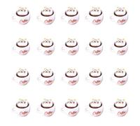Vyloky Mini chat crème neige tasse à café pendentif en résine petite maison de poupée accessoires de bricolage pour étudiants loisirs créatifs micro paysage décoration de fête (20)