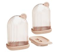 Vyloky Reise Seifendose Lot de 2 sacs en silicone pour le gel et la crème Crème Idéal pour le camping et l'hôtel Rose