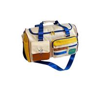 Vyloky Sac à main tendance, sac de voyage, léger et facile à transporter, sac à main/épaule/sac à croix, 45 × 20 × 30 cm, grande capacité, position indépendante de la chaussure, bleu, sans pendentifs