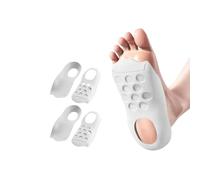 Vyloky TEP/TPR Semelles orthopédiques - Correction pour pied plat et jambes XO - Support de voûte plantaire avec profil en nid d'abeille - Pour stand / course / talons hauts, noir/blanc (blanc, deux