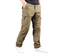 VYLYNL Pantalon cargo pour homme doublé en polaire, pantalon tactique multi-poches pour l'extérieur, pantalon cargo uni durable pour l'hiver, pantalon de travail chaud et confortable avec taille