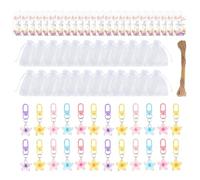 Vynetra 3. Porte-clés floral avec cartes et cordon de serrage pour sac à main, porte-clés de voiture pour fournitures de fête, ensemble cadeau pour femme