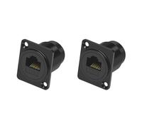 Vynetra Adaptateur mural RJ45 CAT6 Gigabit Ethernet femelle vers femelle pour transmission réseau rapide Gigabit Ethernet connecteur monté sur panneau