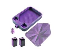 Vynetra Bac à outils portable pour perles - Couvercle complet - Poubelle intégrée - Solution de stockage de perles - Plateau de nettoyage