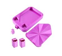 Vynetra Bac à outils portable pour perles - Couvercle complet - Poubelle intégrée - Solution de stockage de perles - Plateau de nettoyage