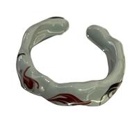 Vynetra Bagues ouvertes tendance pour femmes modernes - Couleur assortie - Fait à la main en céramique - Accessoires artistiques, taille unique, Comme décrit, Comme décrit.