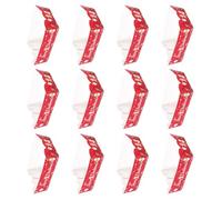 Vynetra Boîte à goûter jetable pour fête de Noël, plateau de service en papier pour frites, frites, vacances, rassemblement, vaisselle, récipient en papier sur le thème des vacances