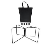 Vynetra Boîte de camping antirouille, base stabilisatrice pliable avec coussinet antidérapant, support de rangement portable pour camping en plein air, support de base pour solution de rangement