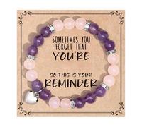 Vynetra Bracelet confortable en alliage avec cœur en pierre pour un port à long terme de jour comme de nuit exquis, taille unique, Comme décrit