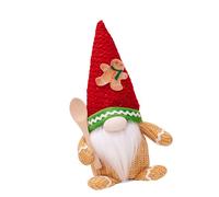 Vynetra Figurine en pain d'épices avec cuillère - Motif bonhomme en pain d'épice - Couleur vive - Pour le plaisir de Noël - Décoration de bureau colorée