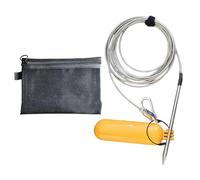 Vynetra Lance de pêche à détachement rapide avec flotteur de câble antirouille et hameçon d'aiguille de poisson en eau salée