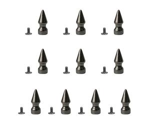 Vynetra Lot de 10 pointes à vis style punk pour cuir et collier de chien, accessoires de mode, 22 thick tower 10x25, Comme décrit, Comme décrit.