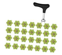 Vynetra Lot de 28 pointes de golf de rechange pour terrain mou et conditions humides Soulagement de la pression Amélioration des crampons de golf