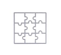 Vynetra Matrices de découpe en métal en forme de puzzle pour scrapbooking, album, cartes, loisirs créatifs, découpe, fournitures de découpe, machine à gaufrer pour scrapbooking