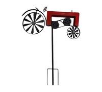 Vynetra Moulin à vent en fer antique pour jardin - Piquet décoratif - Ferme - Avec roue rotative pour cour - Moulin à vent en métal - Décoration de jardin