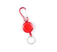 Vynetra Porte-clés antivol pour extérieur - Porte-badges rétractables en fil d'acier - Boucles de chaîne télescopiques durables