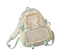 Vynetra Sac à dos tendance inspiré du ballet - Combinaison de couleurs vives - Tissu résistant aux déchirures - Sac à dos pour adolescents - Design pliable artistique, Sac à dos vert