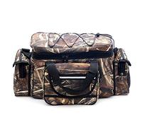 Vynetra Sacs de pêche grande capacité Sac de rangement pour articles de pêche Sac de voyage en plein air Sac à bandoulière, Couleur paille.